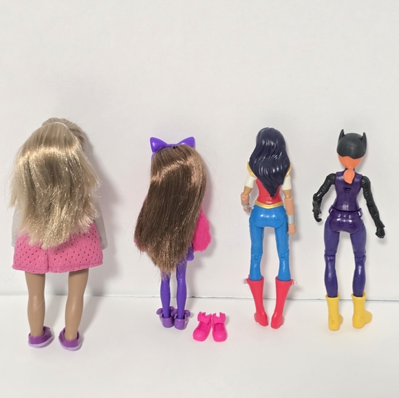 4 Mini Dolls Bundle - Lori Doll, Chelsea Doll, DC Comics Super Hero & Batgirl - Picture 14 of 15